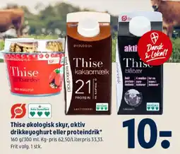 Coop 365 Thise økologisk skyr, aktiv drikkeyoghurt eller proteindrik tilbud