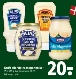 Coop 365 Kraft eller Heinz mayonnaise tilbud