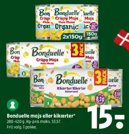 Coop 365 Bonduelle - majs eller kikærter tilbud