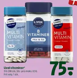 Coop 365 Livol vitaminer tilbud