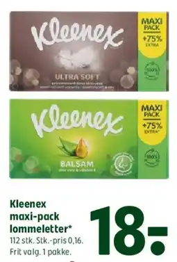 Coop 365 Kleenex maxi-pack lommetørklæder tilbud