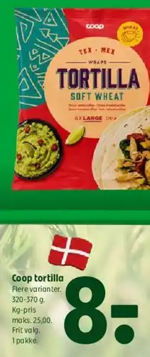 Coop 365 Tortilla (Soft Wheat) tilbud