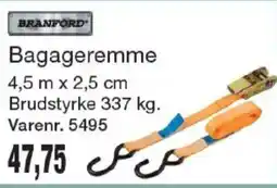 Harald Nyborg Branford bagageremme tilbud