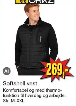 Harald Nyborg Workz Softshell vest tilbud