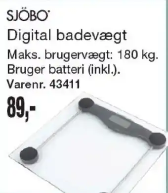 Harald Nyborg Sjöbo digital badevægt tilbud