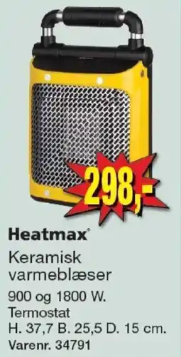 Harald Nyborg Heatmax keramisk varmeblæser tilbud