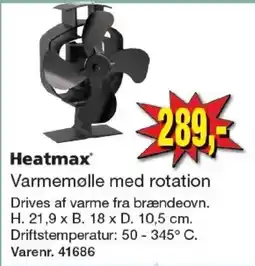 Harald Nyborg Heatmax varmemølle med rotation tilbud