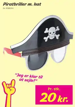 Hi five Piratbriller m. hat tilbud