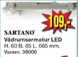 Harald Nyborg Sartano Vådrumsarmatur LED tilbud