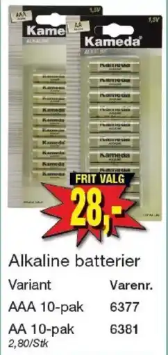 Harald Nyborg Kameda Alkaline batterier tilbud