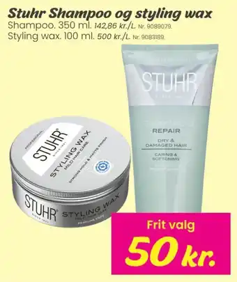 Stuhr Shampoo og styling wax