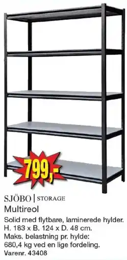 Harald Nyborg Sjöbo Storage Multireol tilbud