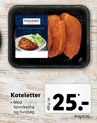 Let-Køb Koteletter tilbud