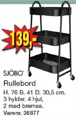Harald Nyborg Sjöbo Rullebord tilbud