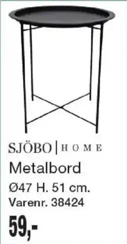 Harald Nyborg Sjöbo Home Metalbord tilbud