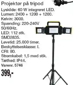 Harald Nyborg Projektør på tripod tilbud