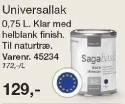Harald Nyborg Saga basic Universallak tilbud