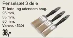 Harald Nyborg Penselsæt 3 dele tilbud