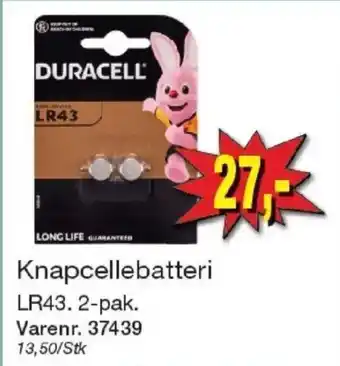 Harald Nyborg Duracell Knapcellebatteri tilbud