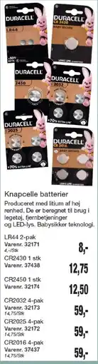Harald Nyborg Duracell knapcelle batterier tilbud