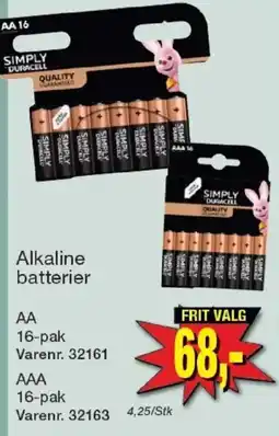 Harald Nyborg Simply Duracell Alkaline batterier tilbud