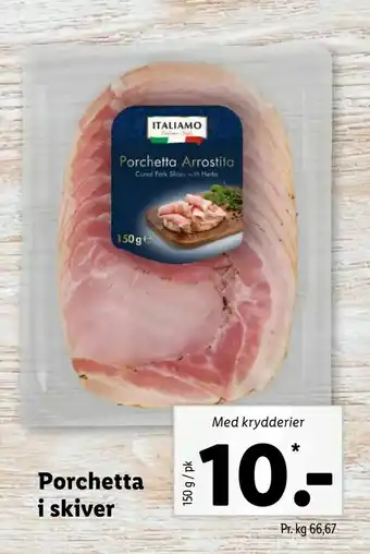 Let-Køb Porchetta i skiver tilbud