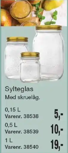 Harald Nyborg Sylteglas Med skrue låg tilbud
