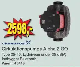Harald Nyborg Grundfos Cirkulationspumpe Alpha 2 GO tilbud
