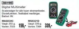 Harald Nyborg Branford Digital Multimeter tilbud