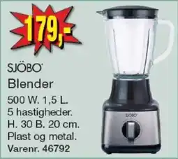 Harald Nyborg Sjöbo blender tilbud