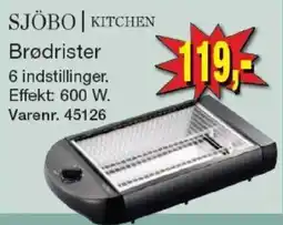 Harald Nyborg Sjöbo kitchen brødrister tilbud