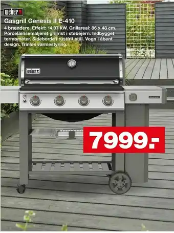 Bauhaus Gasgrill Genesis II E-410 tilbud