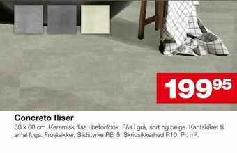 Bauhaus Concreto fliser tilbud
