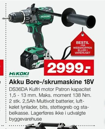 Akku Bore-/skrumaskine 18V