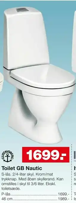 Bauhaus Toilet GB Nautic tilbud