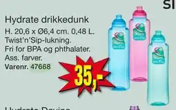 Harald Nyborg sistema Hydrate drikkedunk tilbud