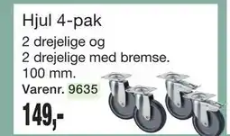 Harald Nyborg Hjul 4-pak tilbud