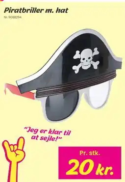 Hi five Piratbriller m. hat tilbud