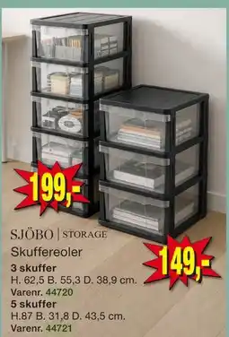 Harald Nyborg SJÖBO | STORAGE Skuffereoler tilbud