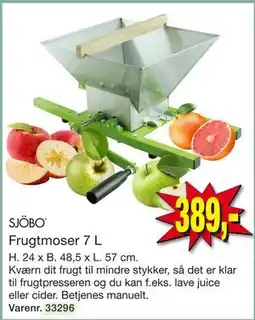 Harald Nyborg SJÖBO Frugtmoser 7 L tilbud