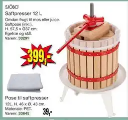 Harald Nyborg SJÖBO Saftpresser 12 L tilbud