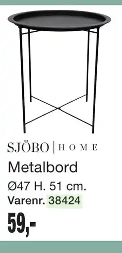 Harald Nyborg SJÖBO | HOME Metalbord tilbud