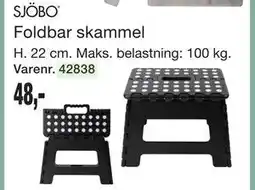 Harald Nyborg SJÖBO Foldbar skammel tilbud