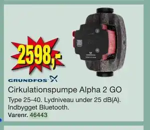 Harald Nyborg Cirkulationspumpe Alpha 2 GO tilbud