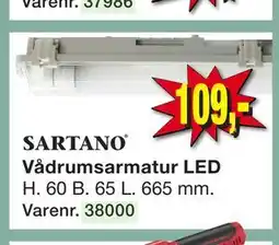 Harald Nyborg SARTANO Vådrumsarmatur LED tilbud