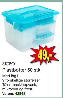Harald Nyborg SJÖBO Plastbøtter 50 stk tilbud