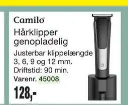 Harald Nyborg Camilo Hårklipper genopladelig tilbud