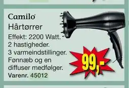 Harald Nyborg Camilo Hårtørrer tilbud