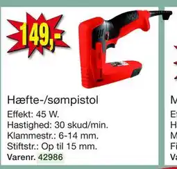 Harald Nyborg Hæfte-/sømpistol tilbud