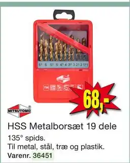 Harald Nyborg HSS Metalborsæt 19 dele tilbud